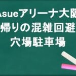 Asueアリーナ大阪の帰りの混雑回避のコツは？穴場の駐車場は？