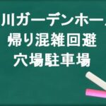 立川ステージガーデンの帰りの混雑回避のコツは?穴場の駐車場は?