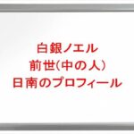 白銀ノエルの前世(中の人)は日南の理由は？プロフィールや彼氏やSNSは？