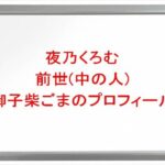 夜乃くろむの前世(中の人)は御子柴ごま(きぜか)の理由は？プロフィールや彼氏やSNSは？