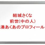 結城さくなの前世は湊あくあの理由は?中の人の顔バレや年齢や本名やプロフィールは?結婚や彼氏やSNSは?